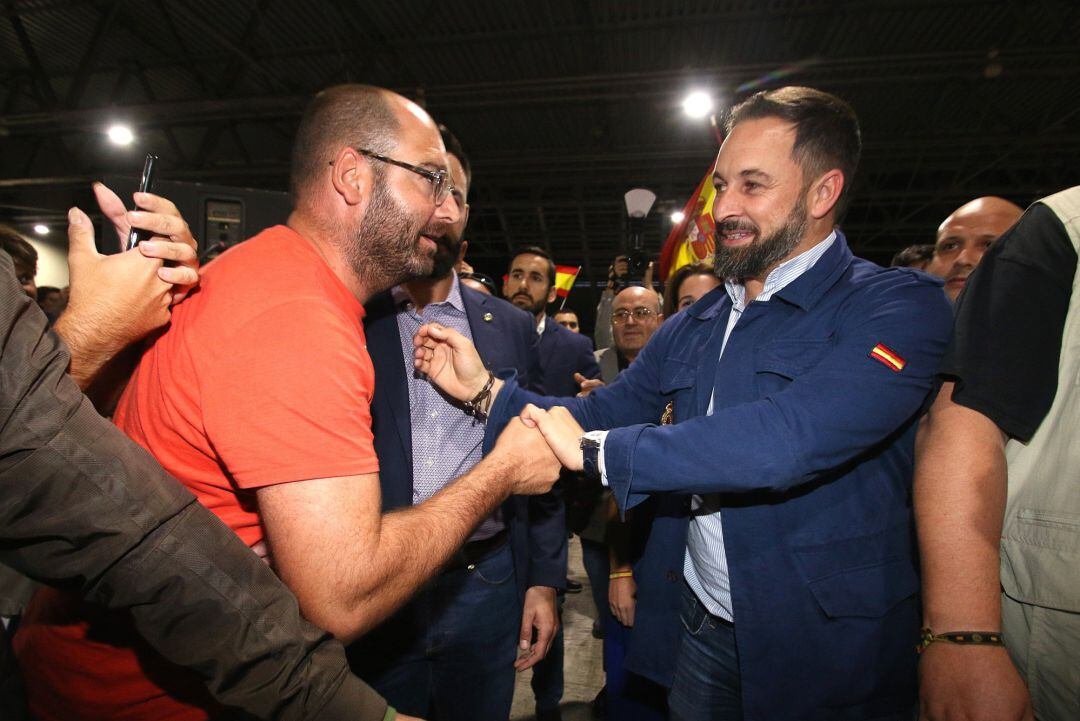 Acto público del presidente de Vox, Santiago Abascal