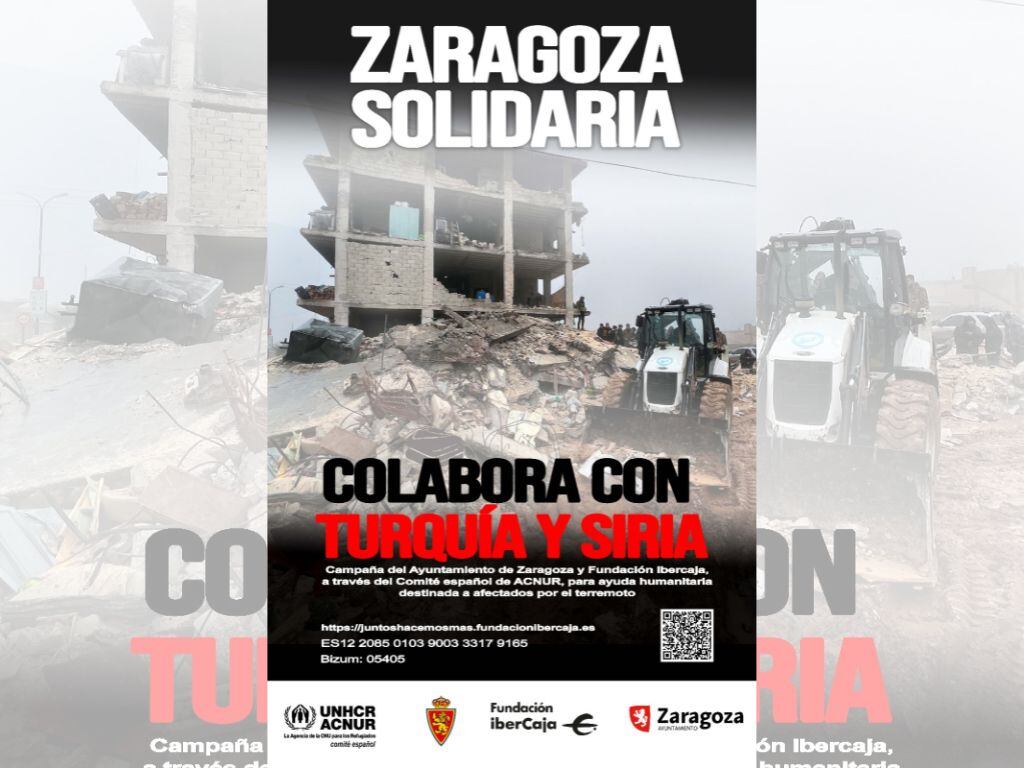 Zaragoza Solidaria: Colabora con Turquía y Siria