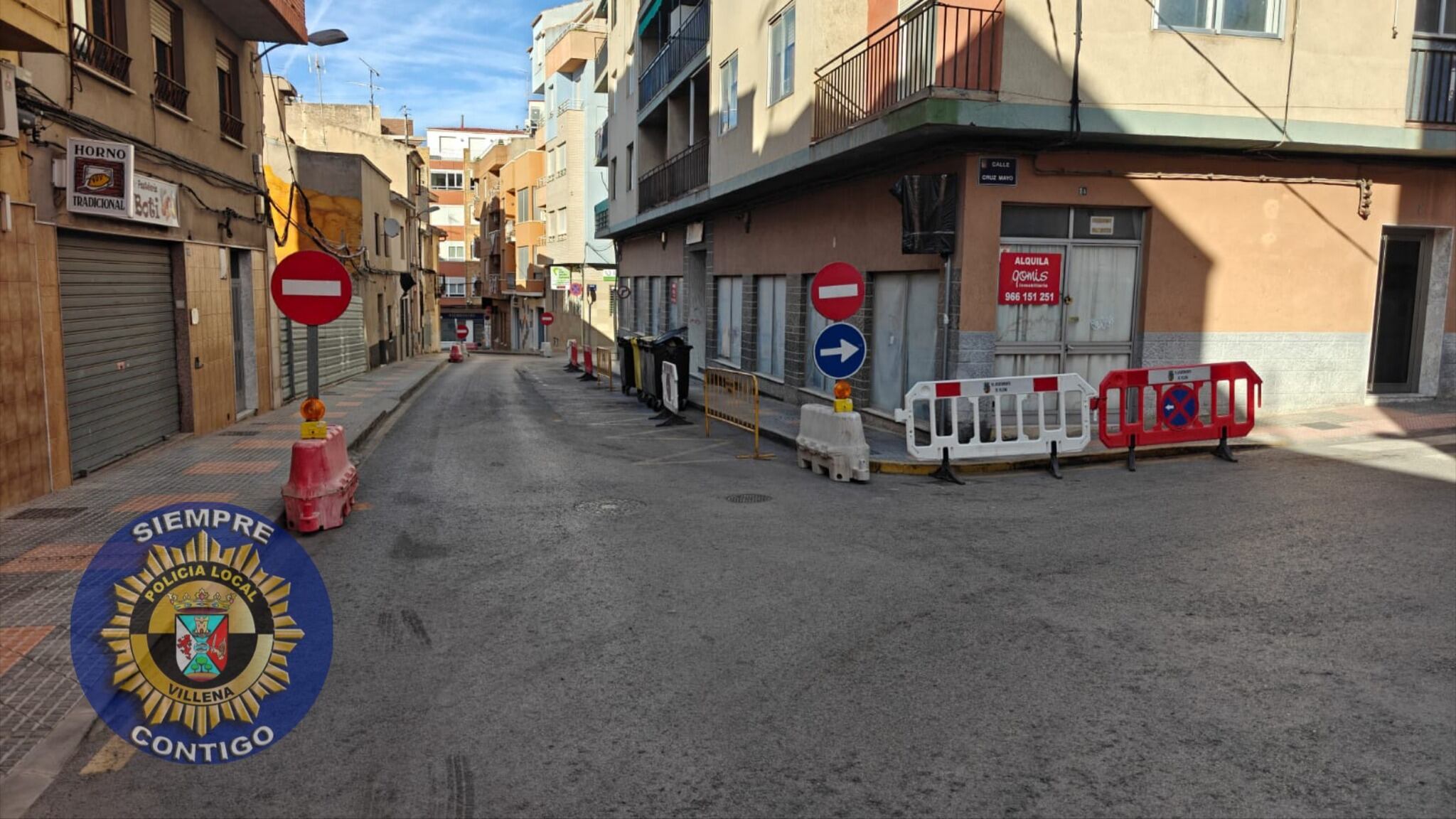 Recorrido alternativo por obras