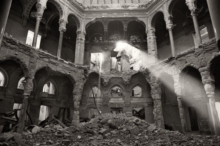 Ruinas de la biblioteca de Sarajevo