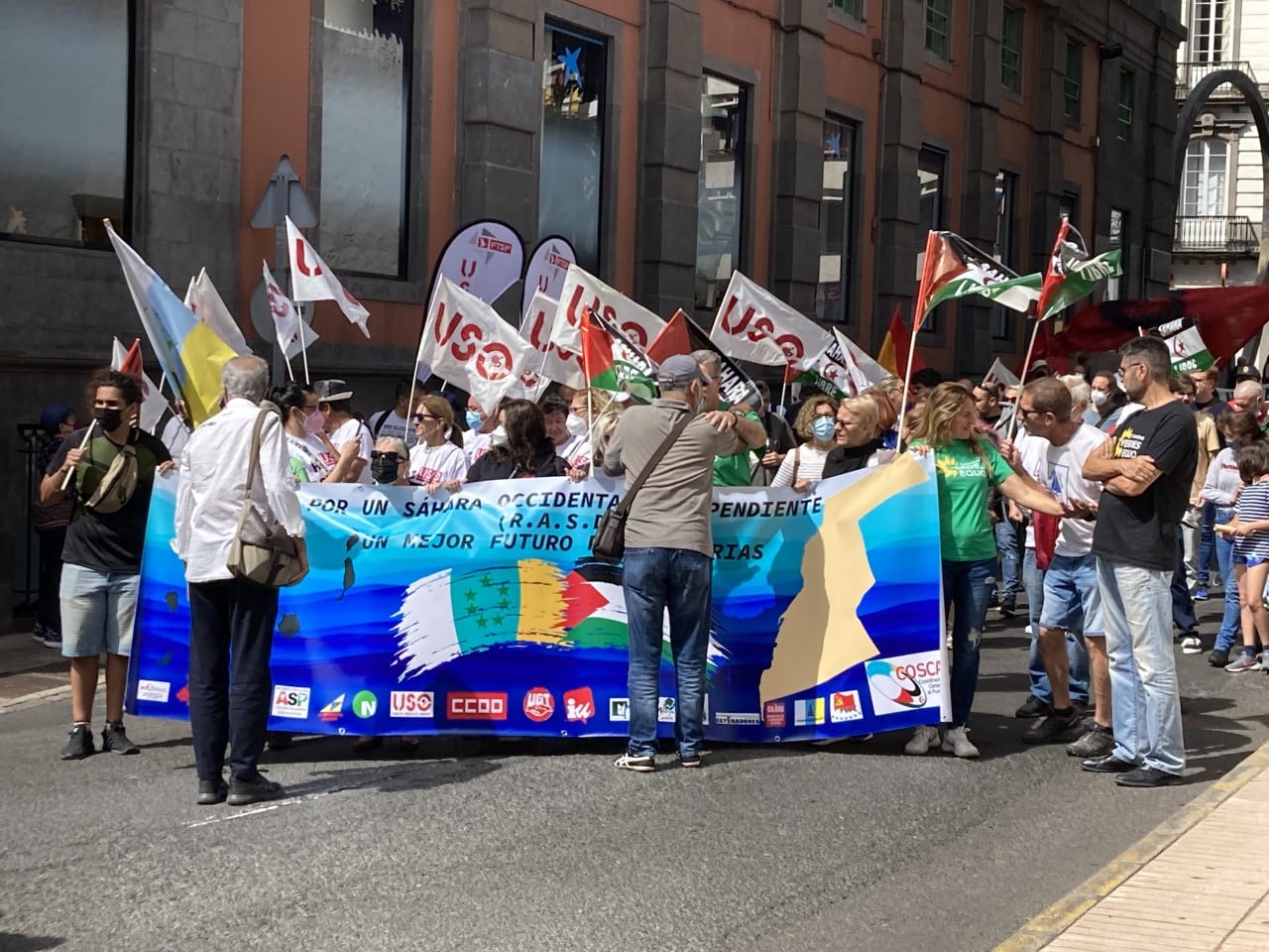 Manifestación del 1 de mayo en Las Palmas de Gran Canaria
