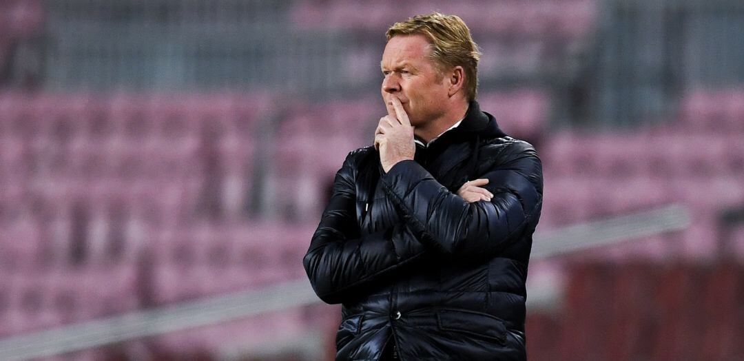 Koeman, durante el partido ante la Juventus