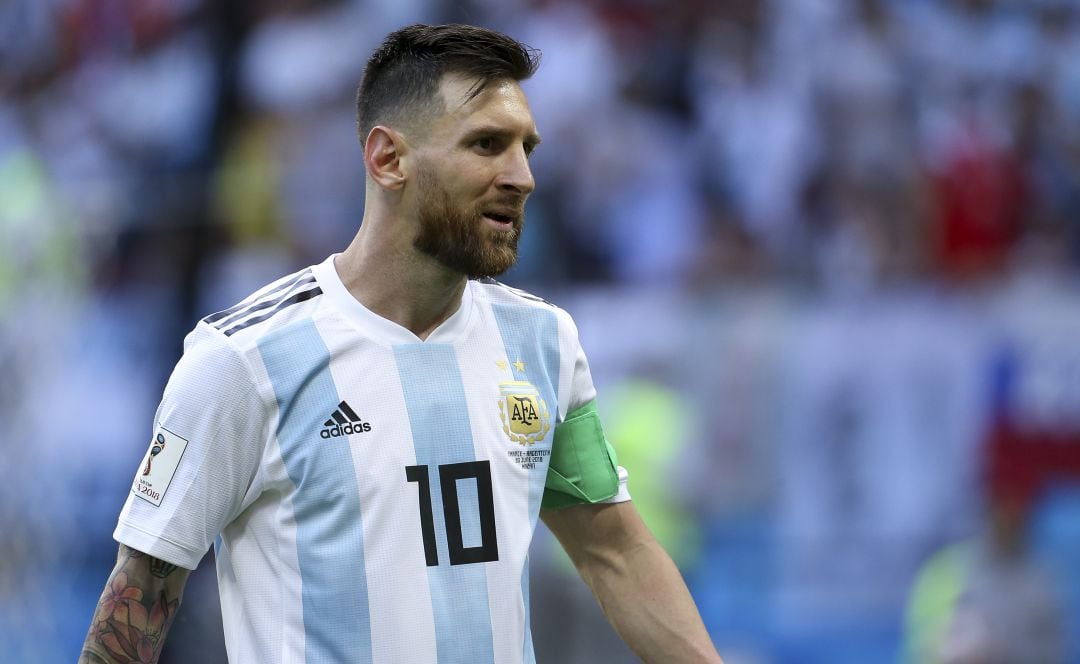 Leo Messi durante el Mundial de Rusia 2018.