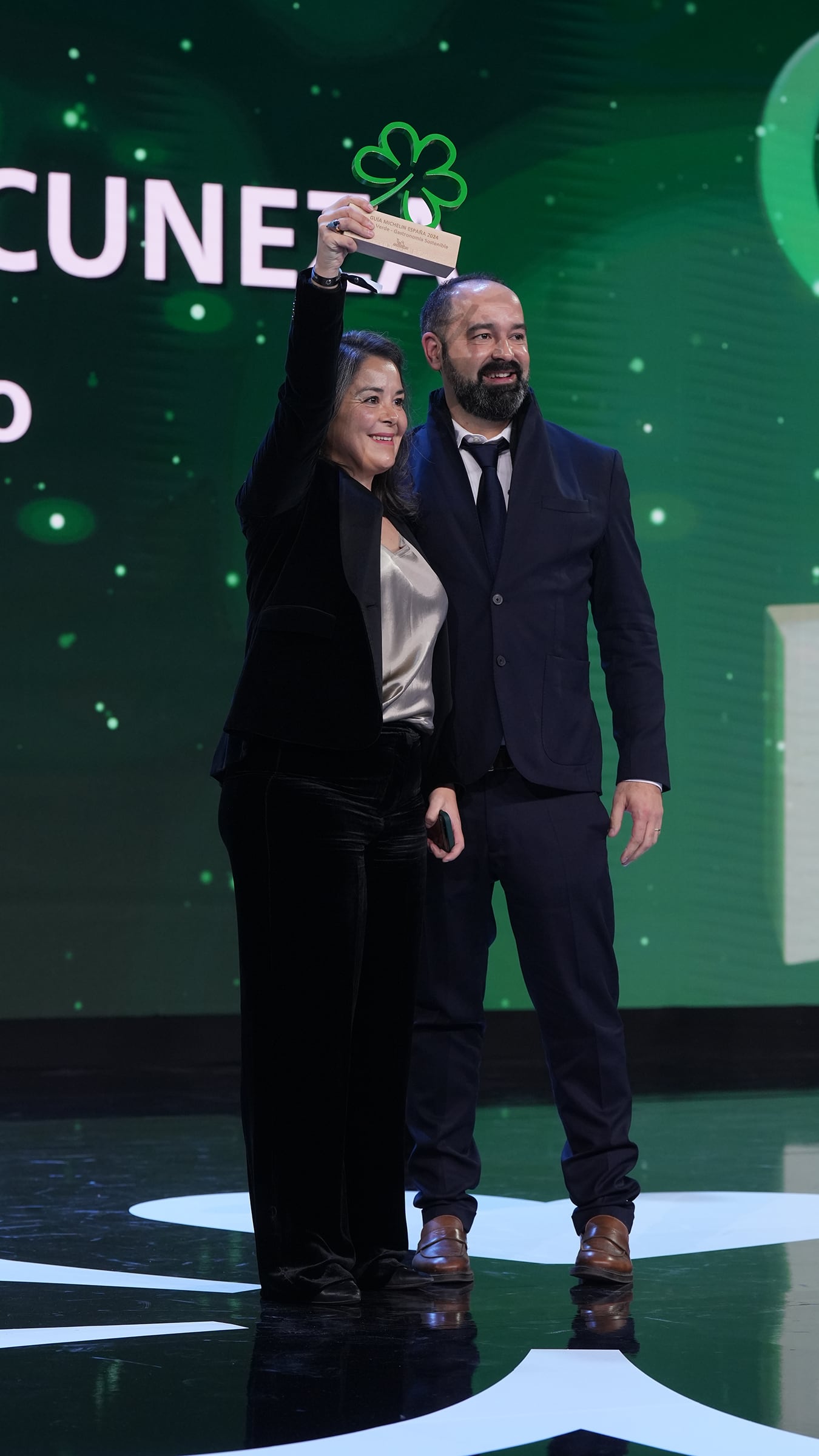 Blanca y Samuel Moreno recogen la Estrella Verde Michelín