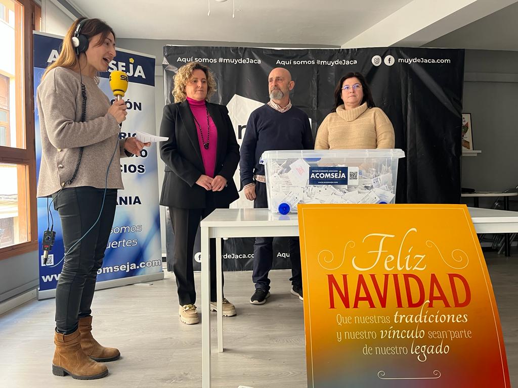 El sorteo se emitía en directo en Radio Jaca-SER Pirineos (92.3 fm)