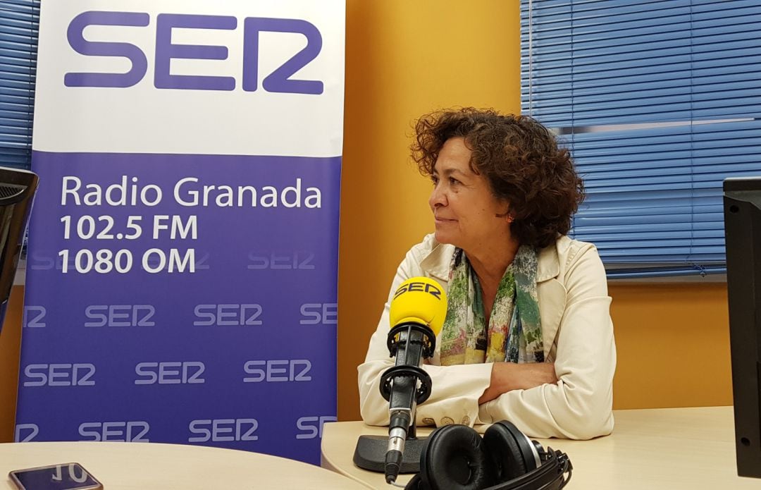 Pilar Aranda, rectora de la UGR, en una de sus entrevistas en Radio Granada