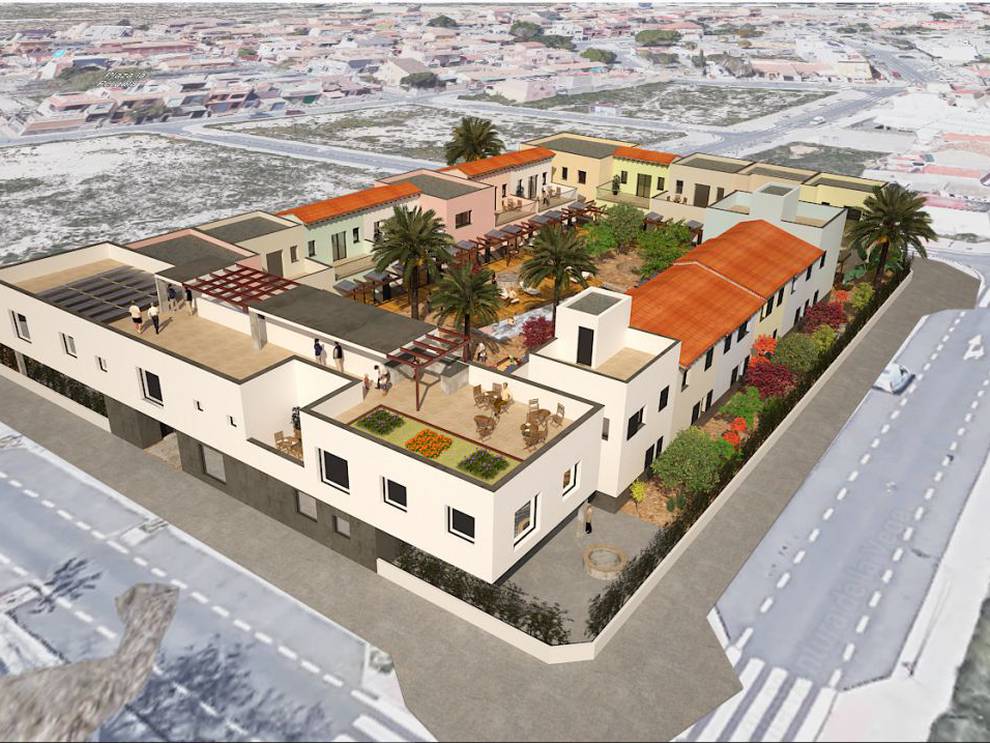 Imagen virtual del proyecto Ágora de 18 viviendas cohousing en cesión de uso que se edificará en Rabassa