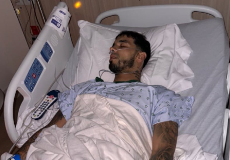 Anuel AA en el hospital | Via Instagram