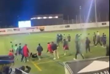 El partido Jacetano - Peñas Oscenses de juveniles terminó con lamentables incidentes