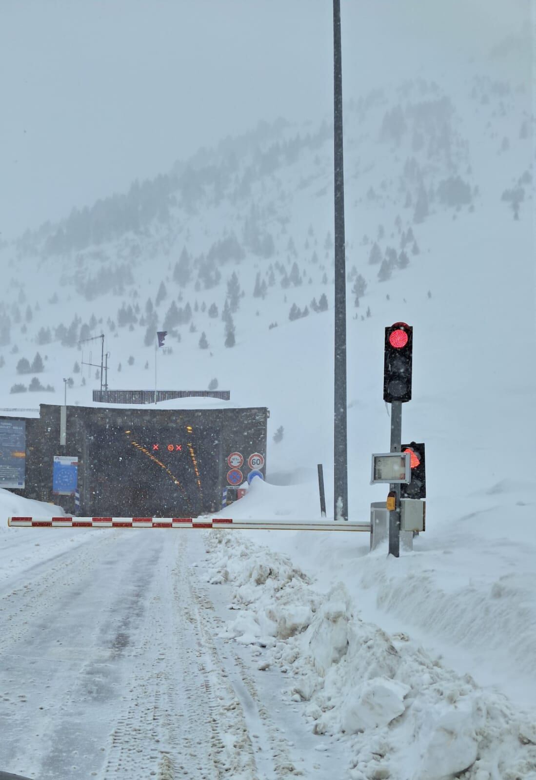 Nevada en la jornada de este jueves en torno a los 1000m.