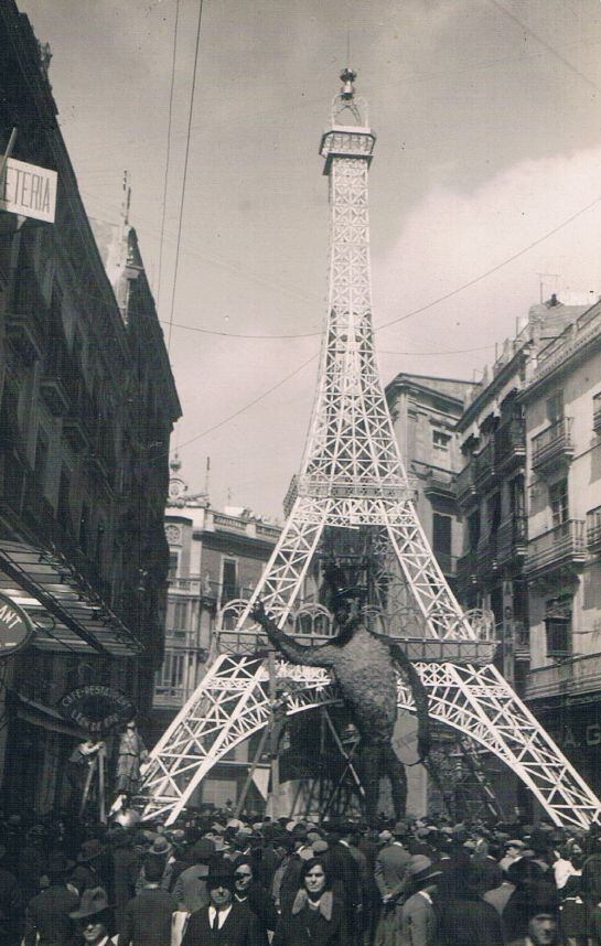 Falla Mariano Benlliure, 1929. Artista: Carlos Cortina. Lema: &quot;Homenaje a Pepita Samper&quot;