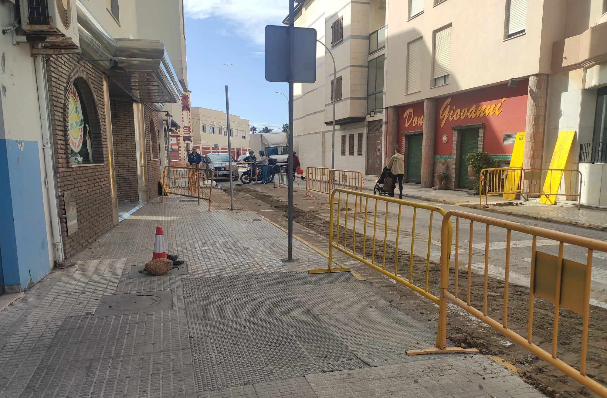 Obras en la zona