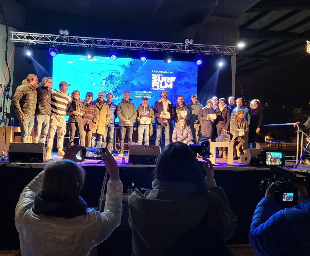 La entrega de premios de Bilbao Surf Film Festival.