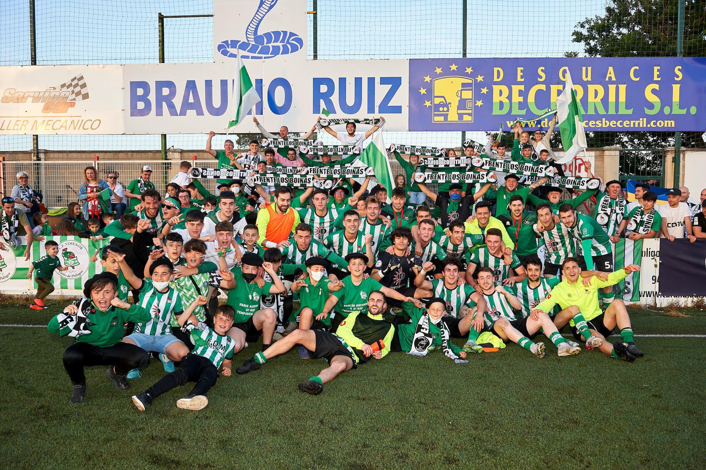 La plantilla del Vimenor se ha ganado participar en la próxima ronda de Copa del Rey