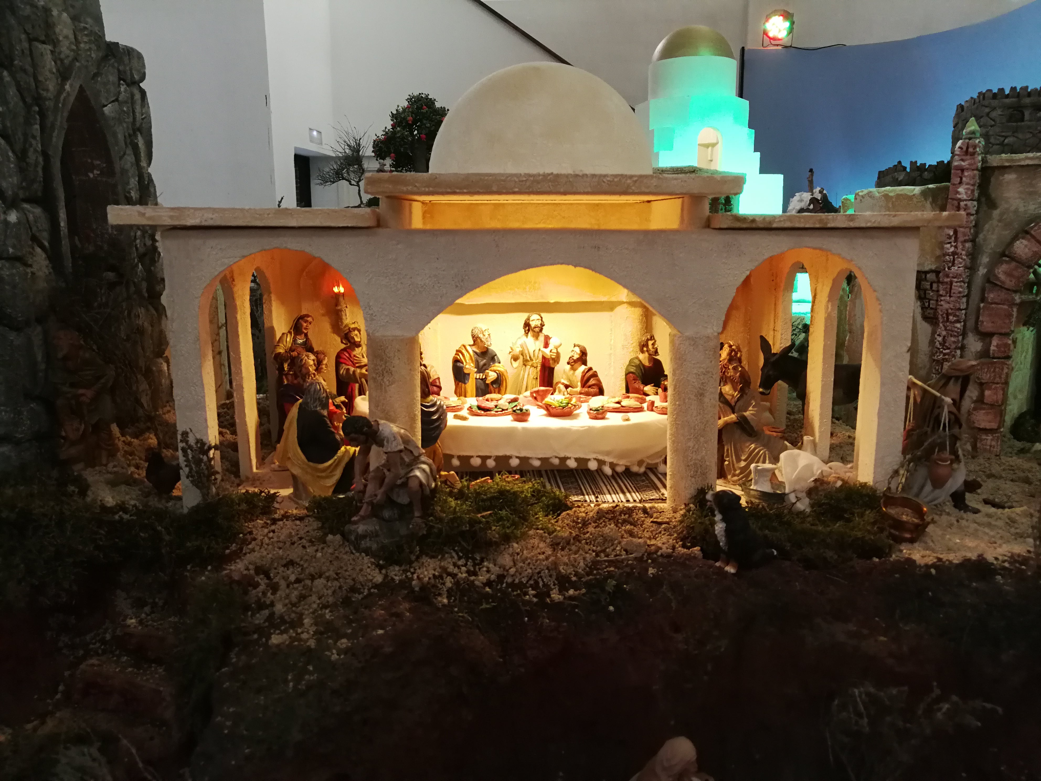 La Última Cena, recreada en el calvario de San Francisco Javier de Pinto