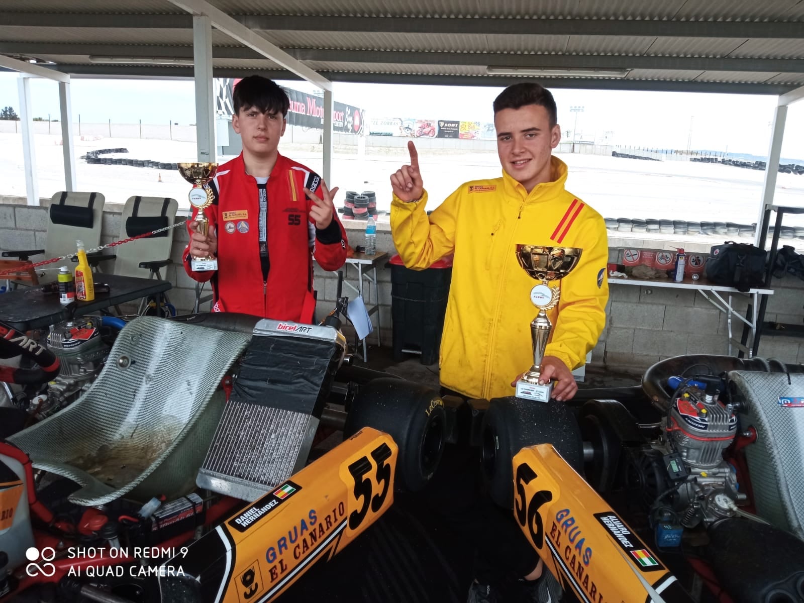 Daniel Hernández y Álvaro Hernández, dos campeones.