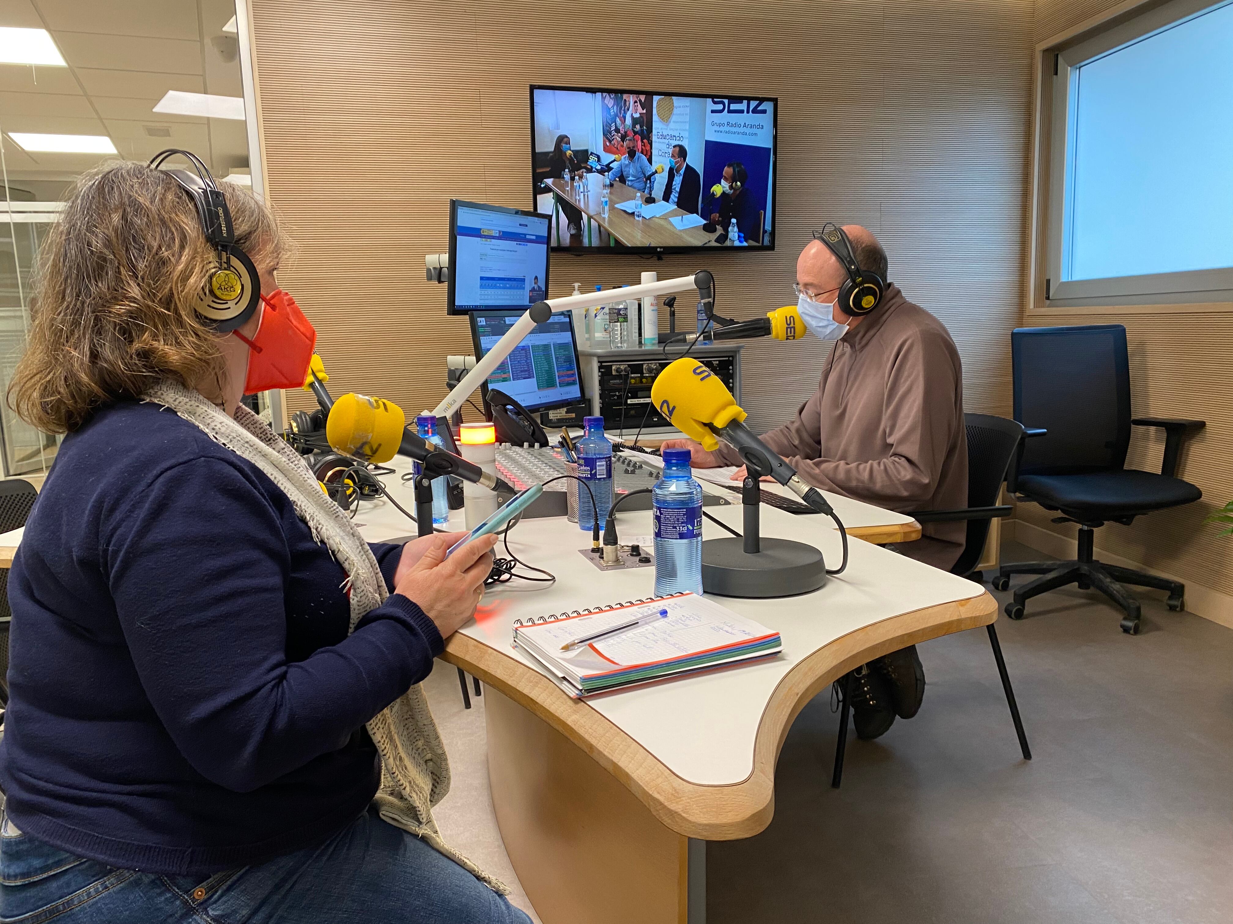 Vicente Herrero y Elena Lastra, Radio Aranda