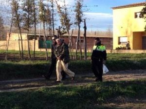 Un dels detinguts pel crim a Bordils durant la reconstrucció dels fets