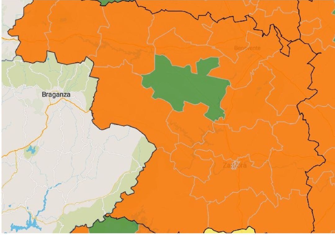 Mapa de las Zonas Básicas de Salud este domingo