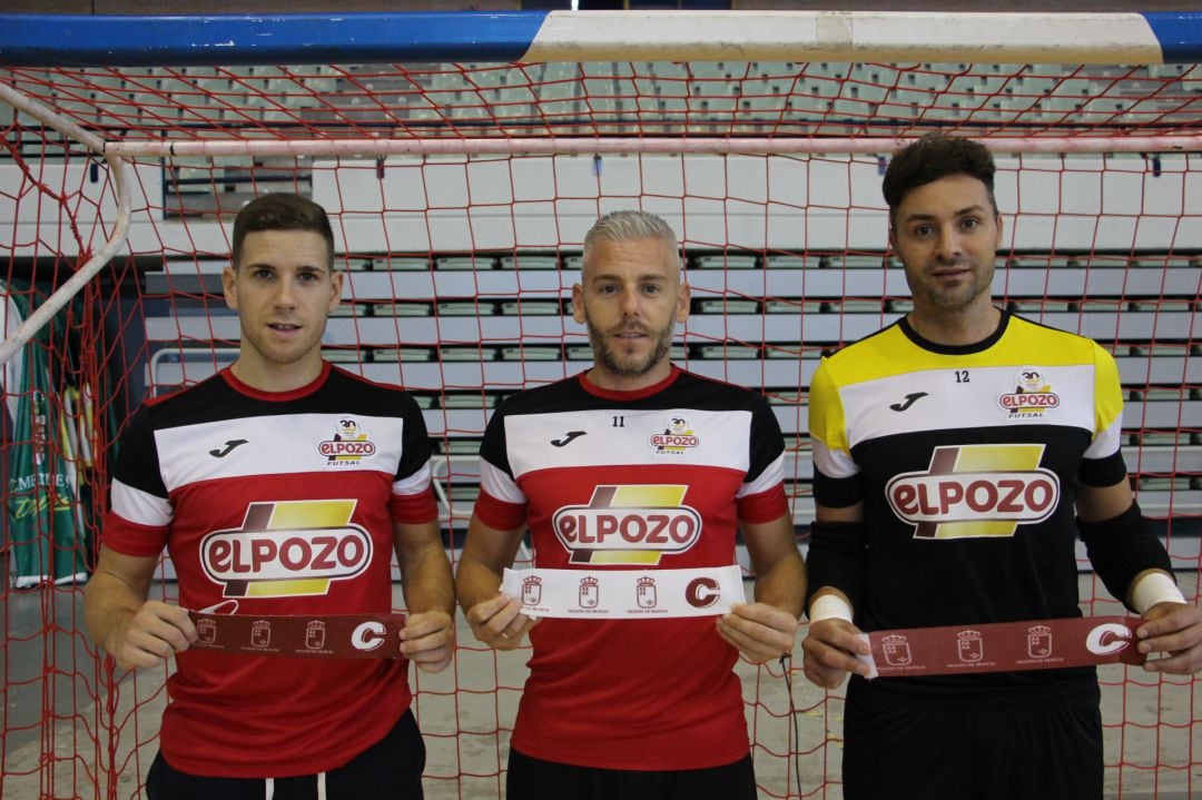 Fernan Aguilera, Miguelín y Juanjo, los capitanes de ElPozo Murcia