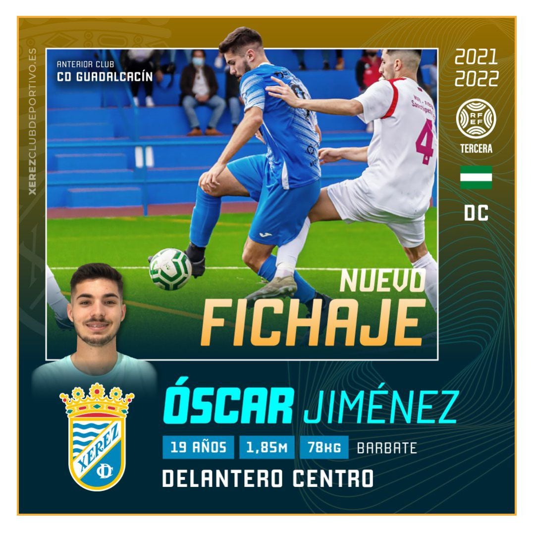 Anuncio del fichaje de Óscar Jiménez