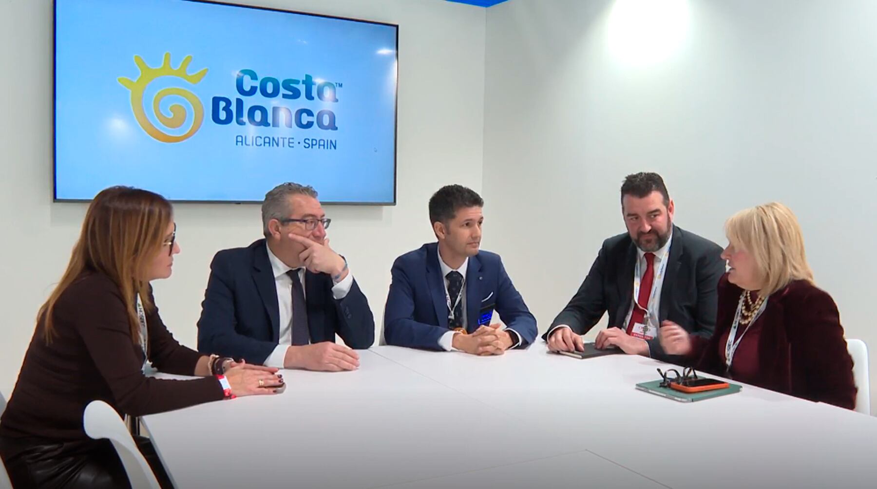 Toni Pérez y José Mancebo en una de las reuniones de trabajo mantenidas a lo largo del primer día de Fitur