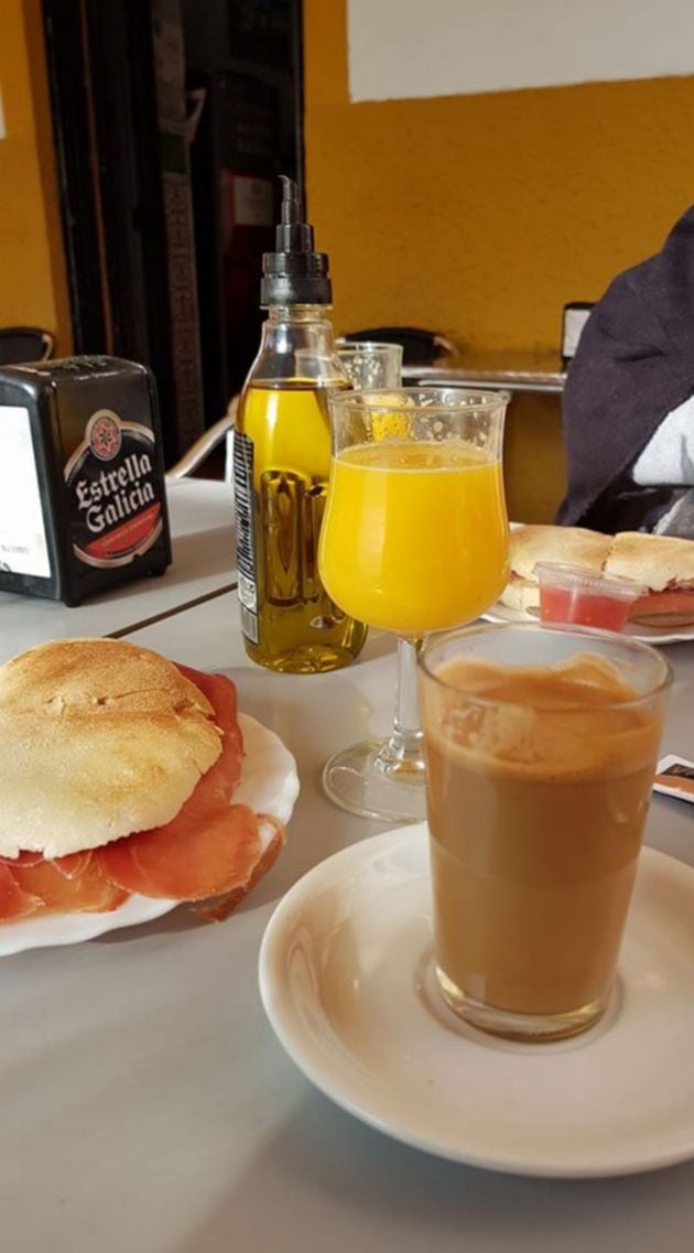 El desayuno de Ángel León en El Potaje