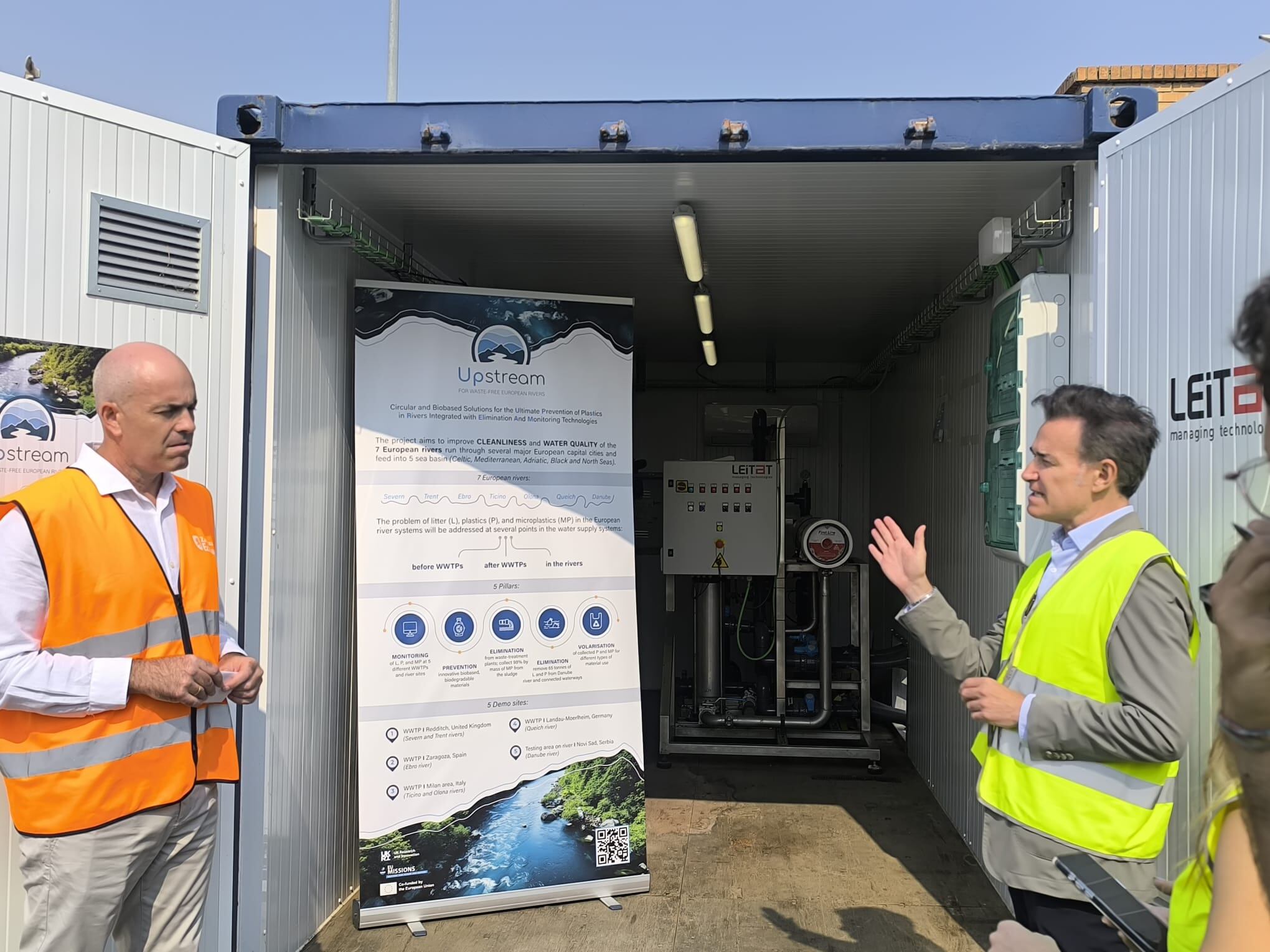 Proyecto Piloto "UPSTREAM" en la depuradora de agua del bario La Almozara