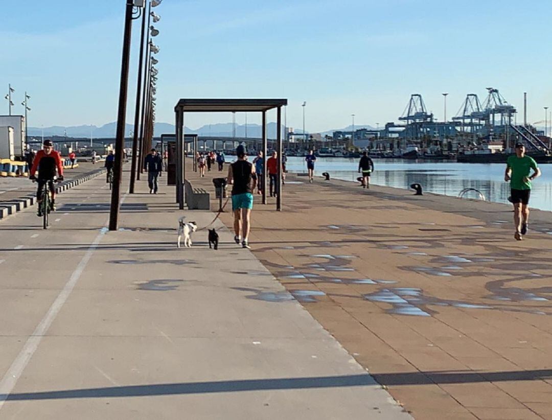 Llano Amarillo de Algeciras esta mañana.
