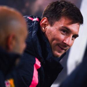 Leo Messi, suplente en Anoeta.