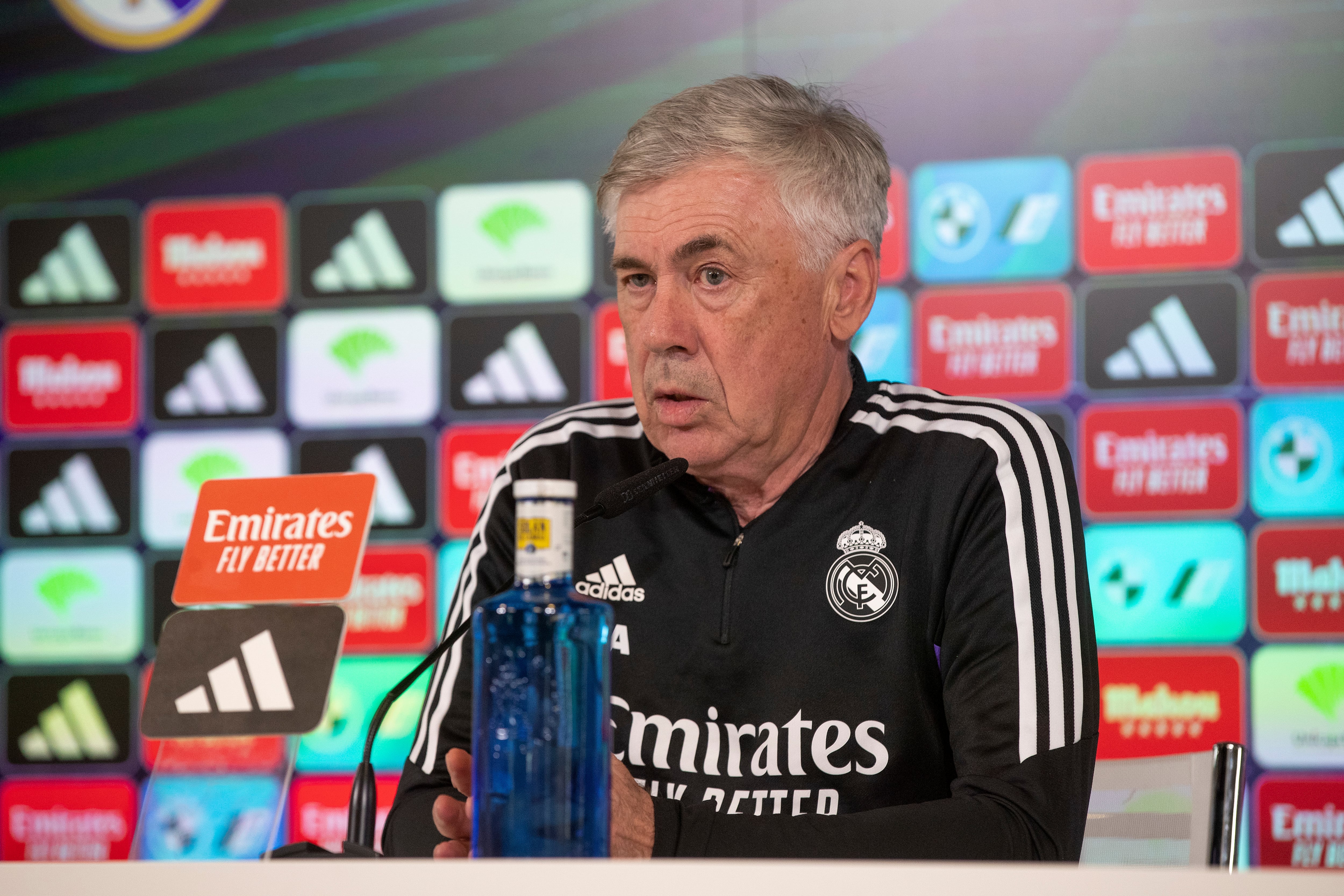 Carlo Ancelotti en rueda de prensa