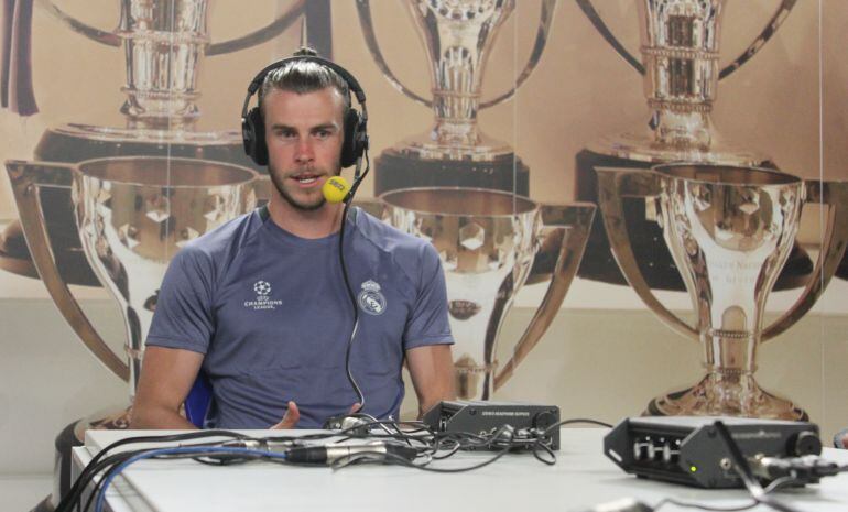 Bale, durante la entrevista en &#039;El Larguero&#039;