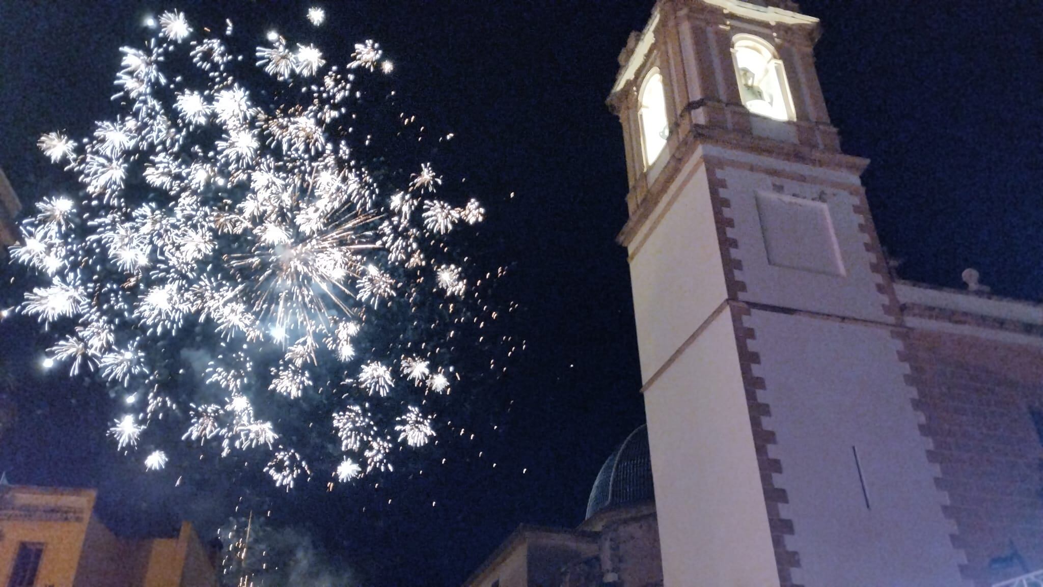 Fuegos artificiales.