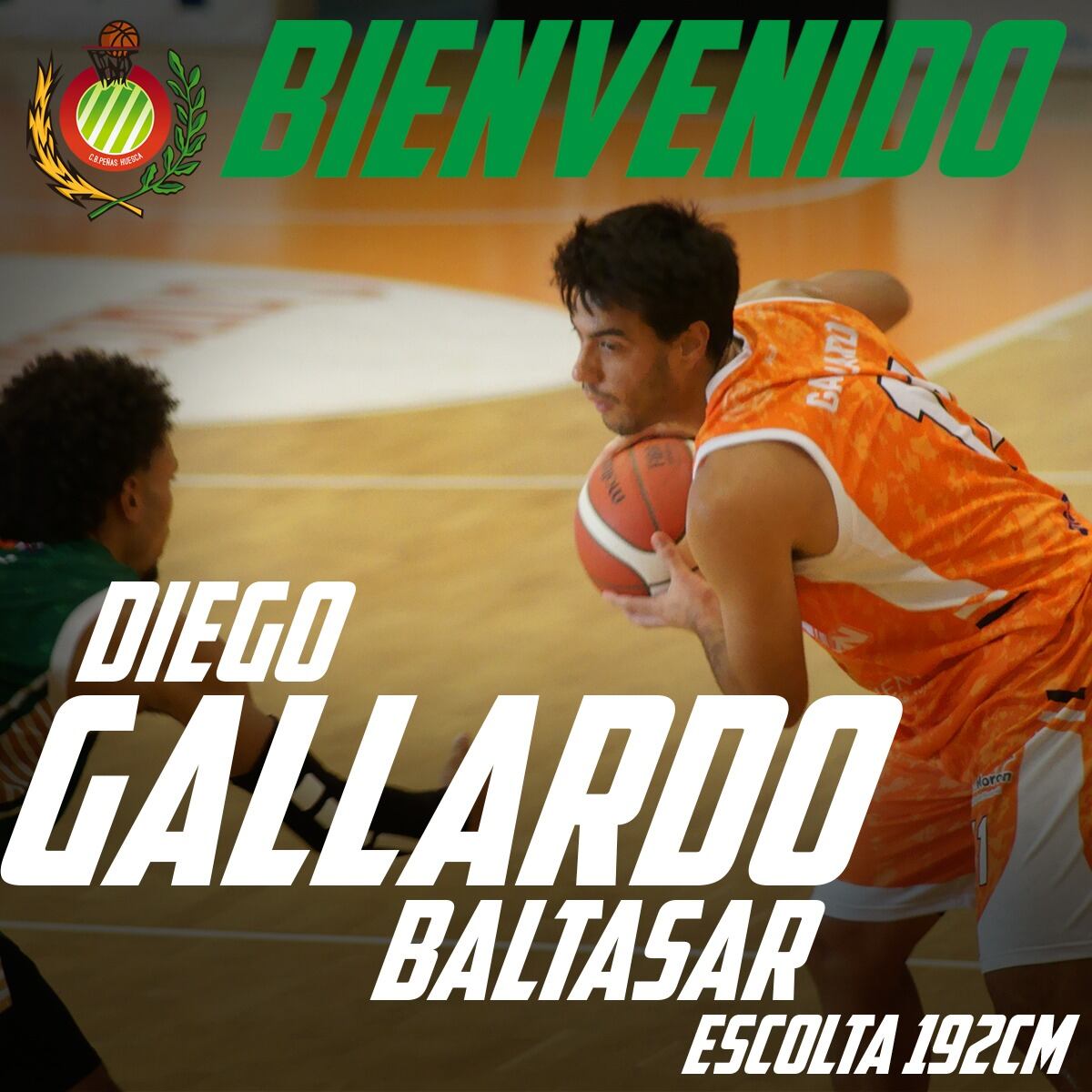 El CB Peñas ha confirmado el fichaje de Diego Gallardo