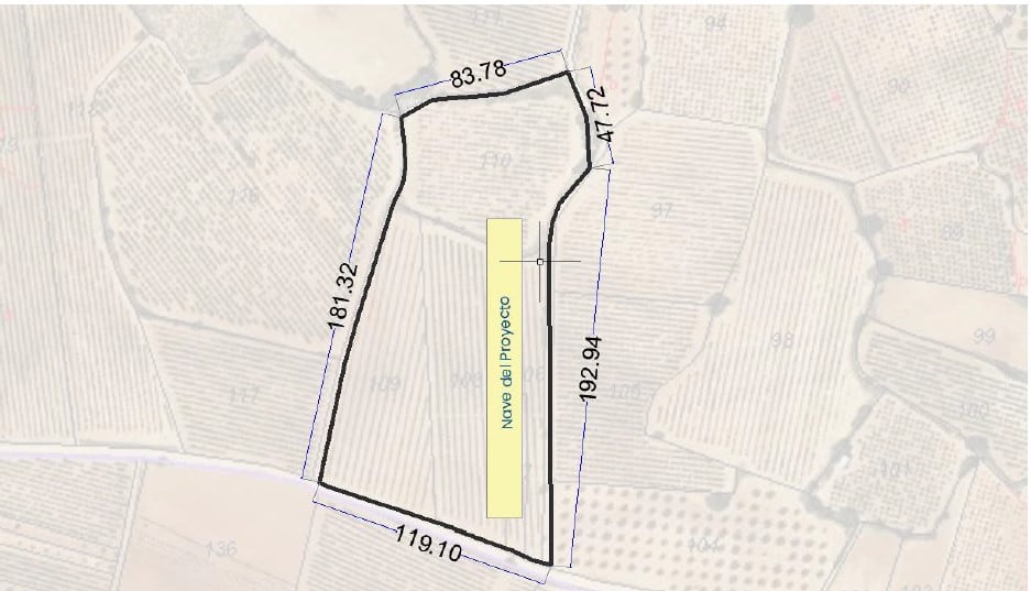 Plano parcela macrogranja El Herrumblar