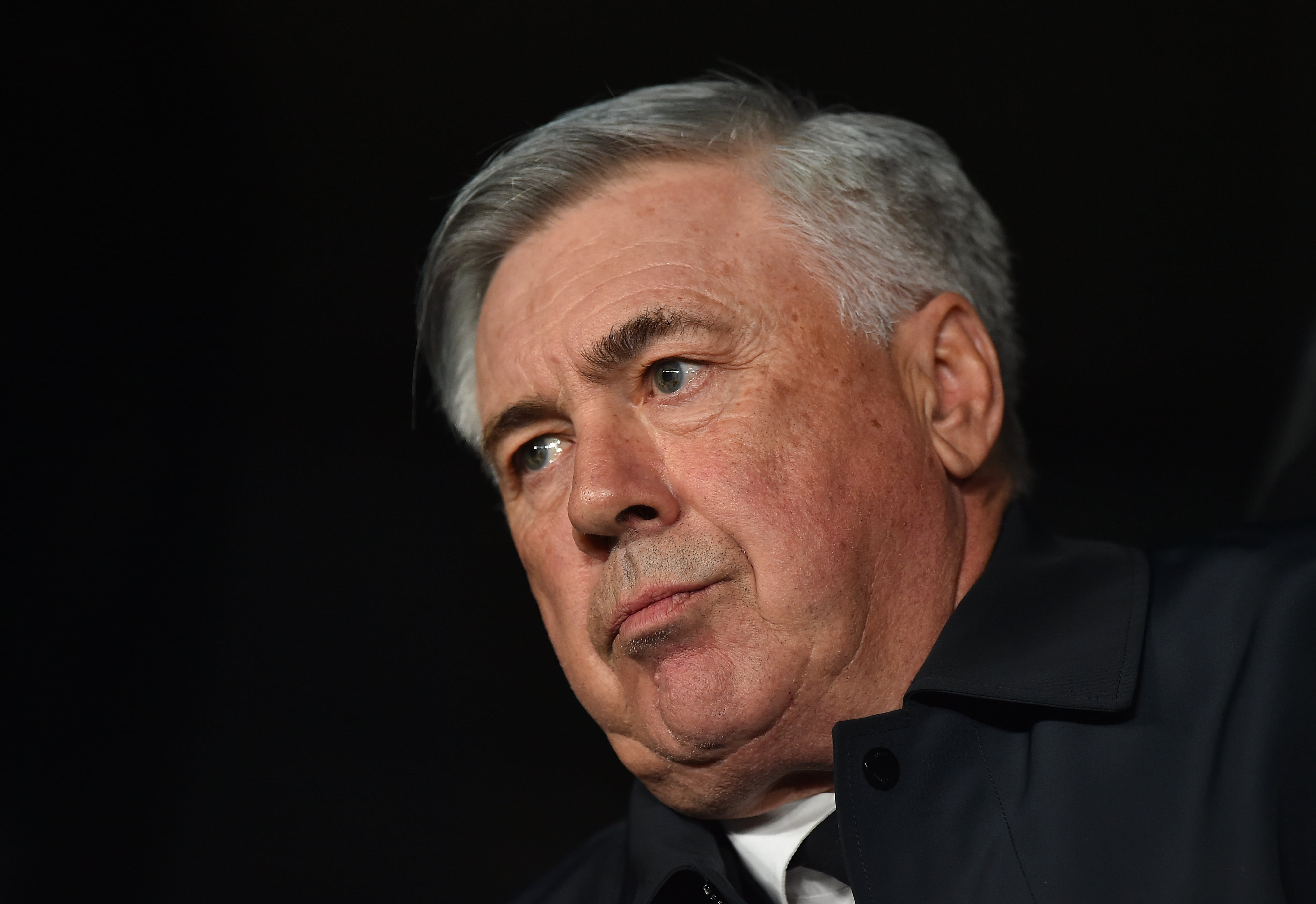 Carlo Ancelotti, durante El Clásico