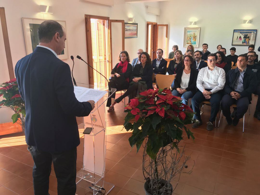 Un momento durante el acto institucional