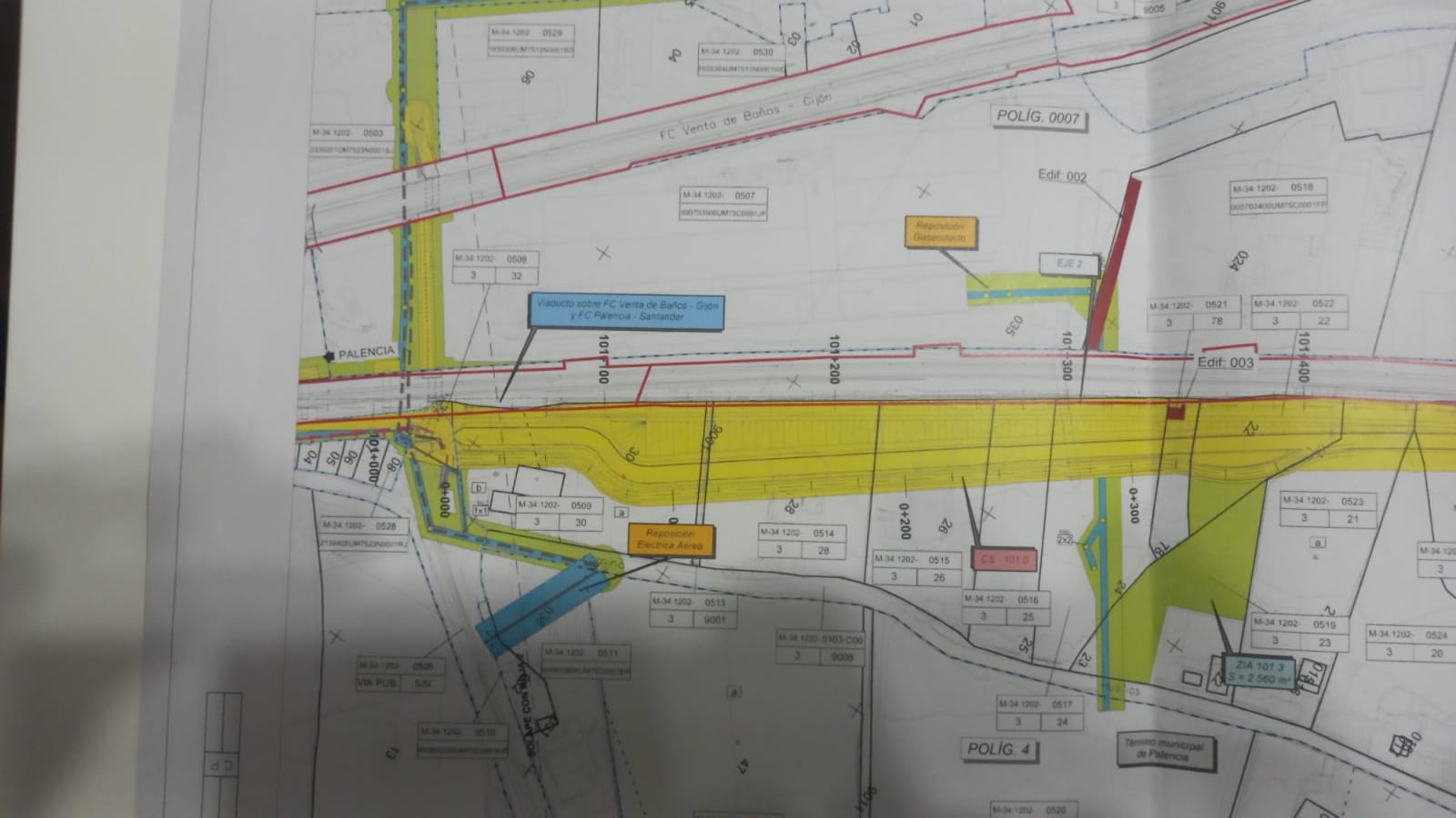 Plano del proyecto inicial que Adif no está respetando