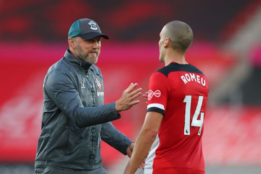 Oriol Romeu y su técnico