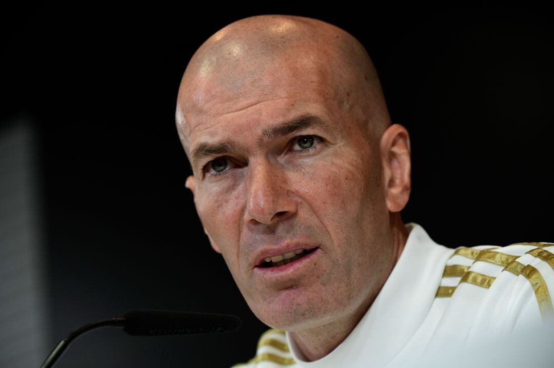 Zidane, durante la rueda de prensa. 