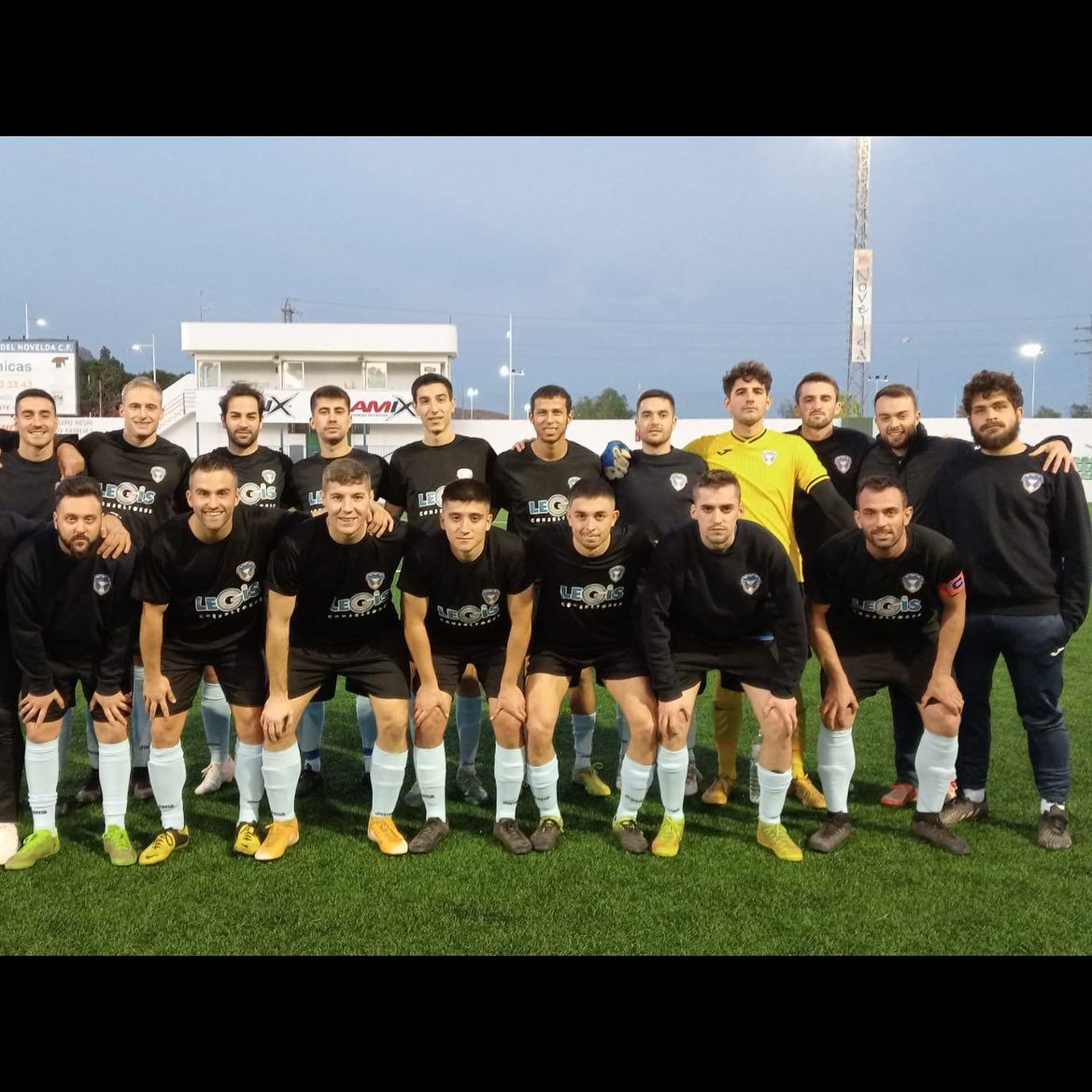 El Sporting Villena, ayer en Novelda