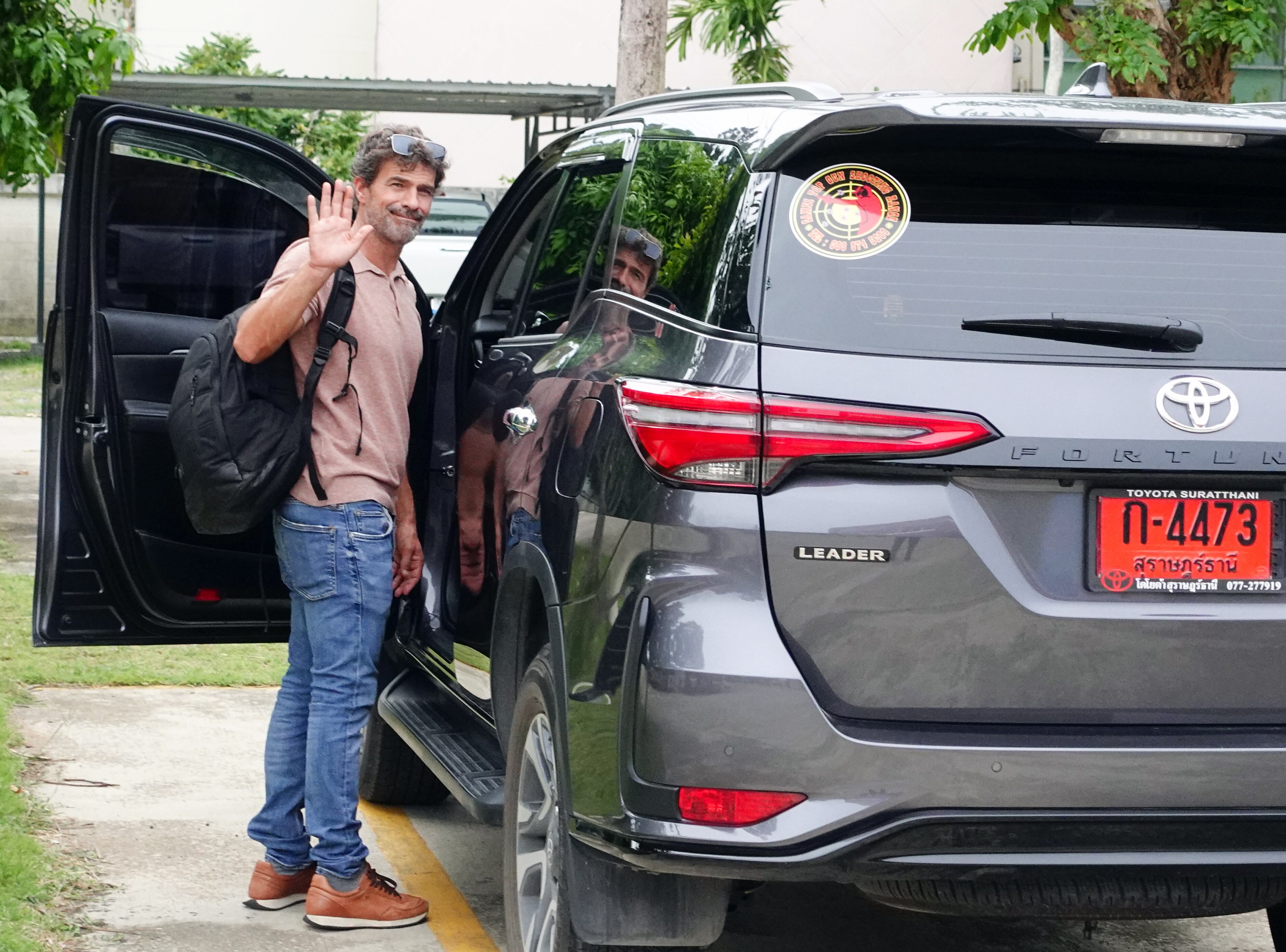 Rodolfo Sancho, padre del acusado, en un viaje anterior a Koh Samui.