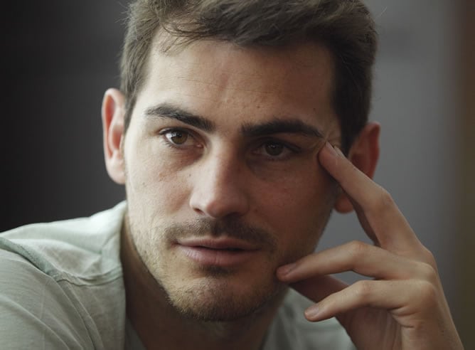 Casillas, durante una entrevista al Diario AS