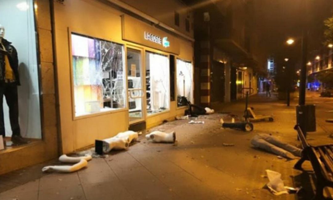 El saqueo a la tienda de Lacoste en Logroño