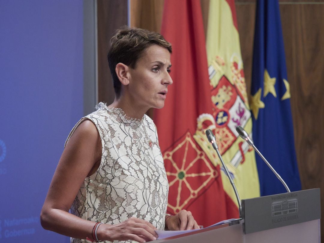 La presidenta de Navarra, María Chivite