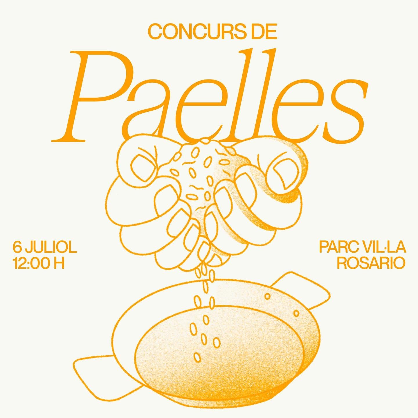 Cartel del concurso de paellas