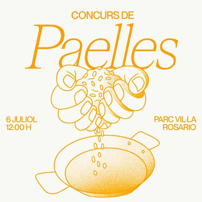 Cartel del concurso de paellas