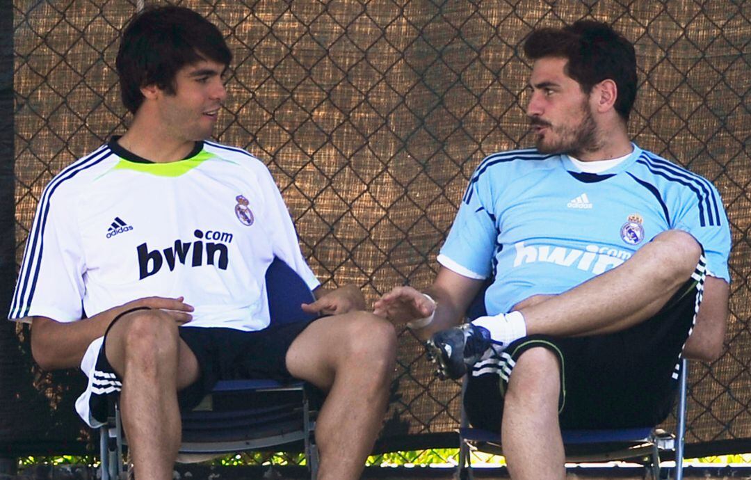 Kaká y Casillas, en una imagen de agosto de 2010.