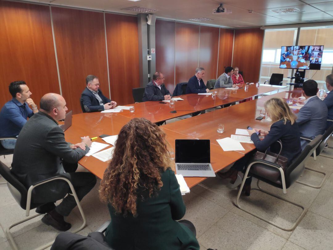 Imagen de la reunión celebrada ayer