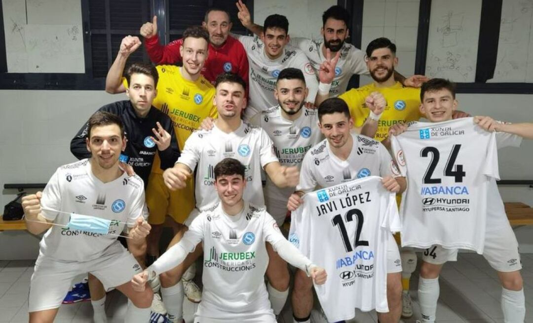 Los integrantes del Santiago Futsal pudieron celebrar una victoria por segundo sábado consecutivo